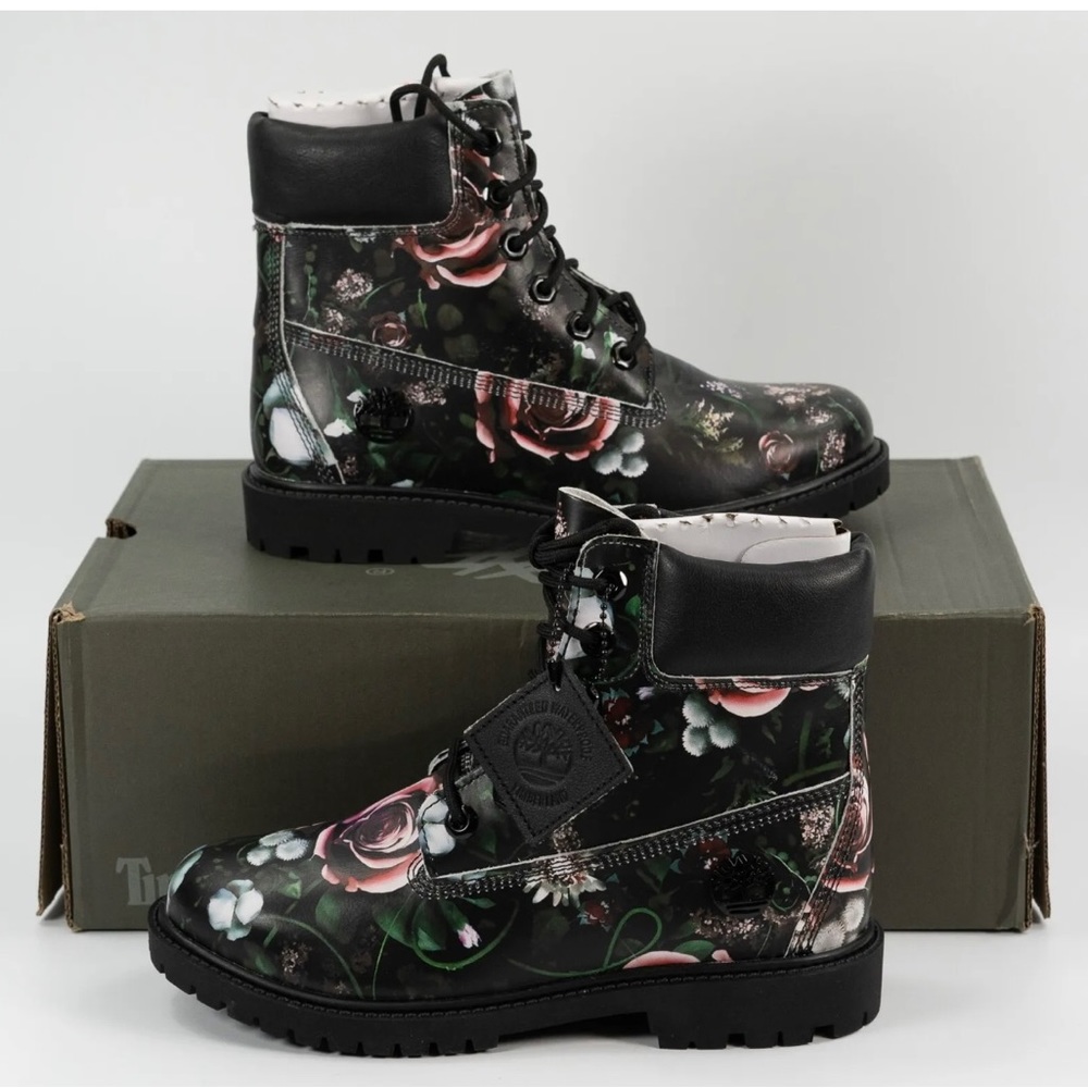 Timberland Heritage 6”Black Floral